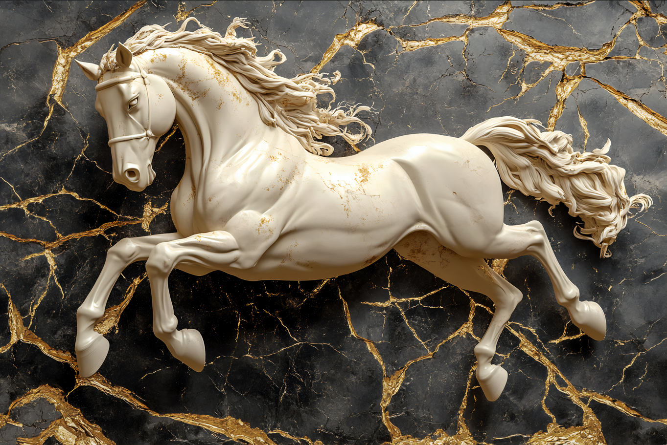 Quadro Decorativo Cavalo Imperial: Elegância e Força Atemporal